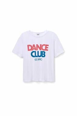 NEW SUNNY SOMEWHERE women's dance club everyday tee in white